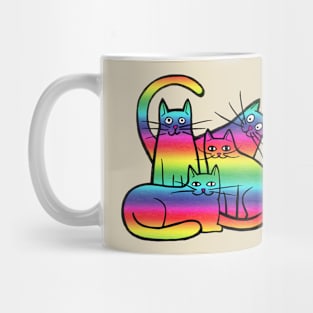 Rainbow cats Mug